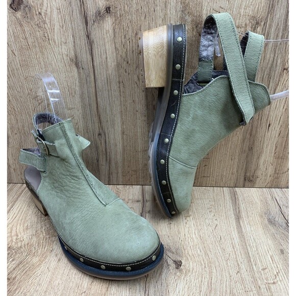Chaco Shoes - Chaco Women Cataluna Clog Moss Green Block Heel Shoes JCH107478 Studded Size 9.5